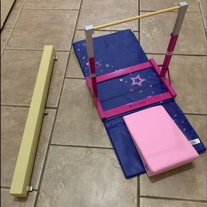 American Girl Doll gymnastics set